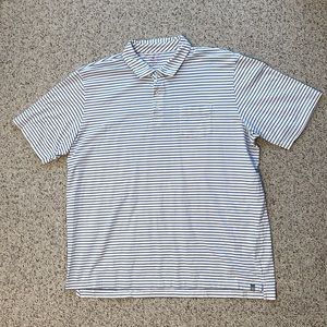 Peter Millar blue striped polo. Men’s 2XL